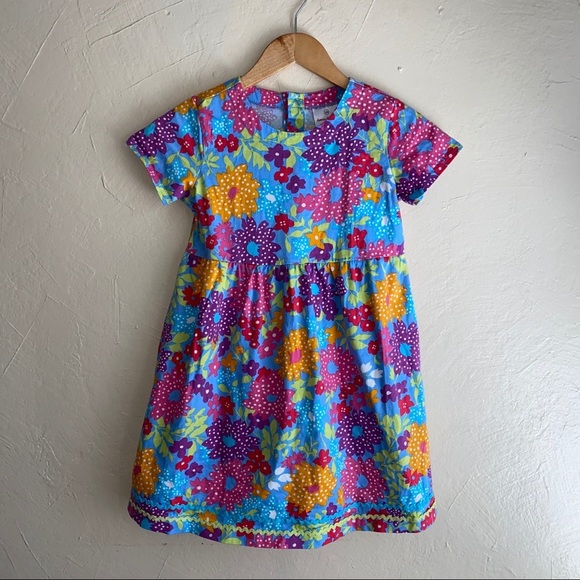 Hanna Andersson Other - Hanna Andersson Polka Dot Floral Play Dress 8